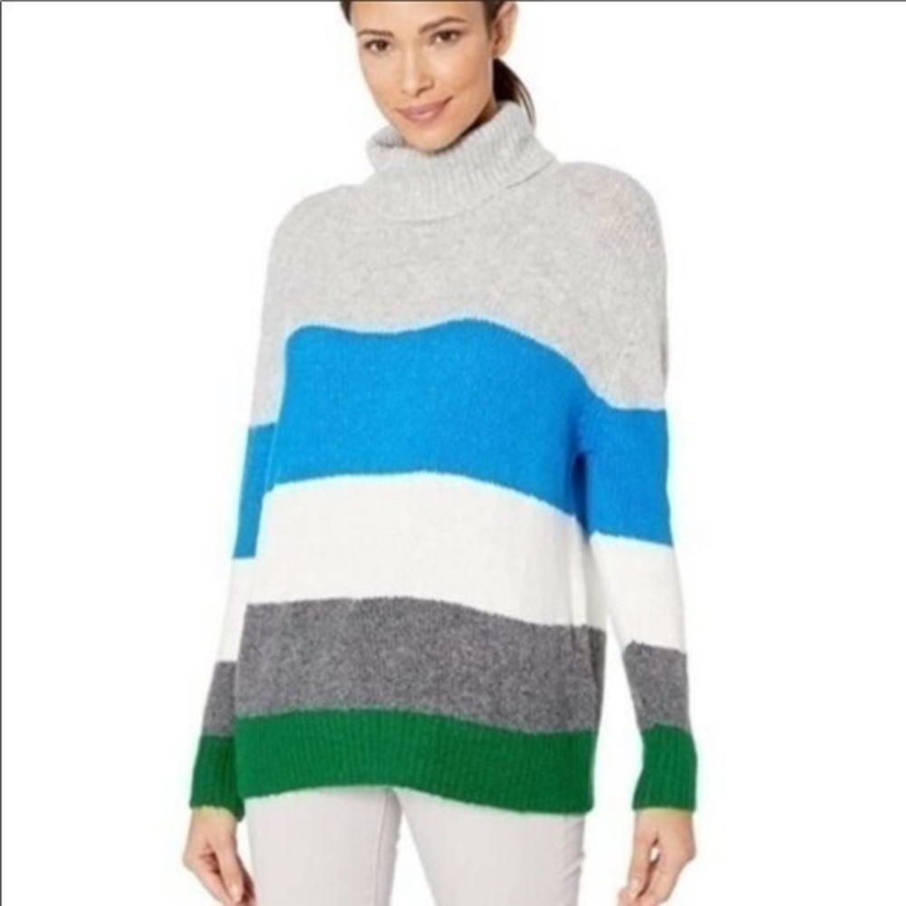 Vince Camuto Vivid Hues Peacock Turtleneck… - Picture 3 of 7